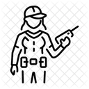 Forest Ranger Forester Camouflage Icon