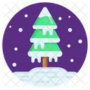 Forest Snow Snowstorm Snowy Weather Icon