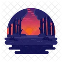 Forest Sunset  Icon