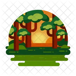 Forest Sunset  Icon