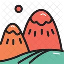 Camping Montagne Pic Icon