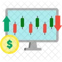 Forex Chart Candlestick Chart Stock Market Icon