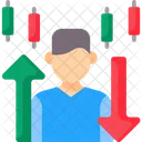 Forex Trader Forex Monitoring Candlestick Icon