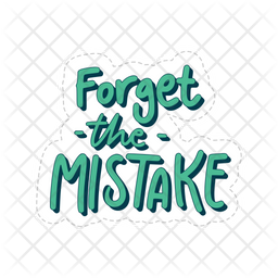 Forget the mistake Icon Download in Sticker Style Forget the mistake Icon Download in Sticker Style
