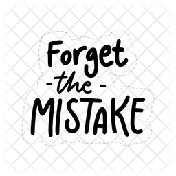 Forget the mistake  Icon