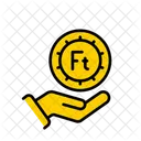 Forint Coin Business Finance Icon