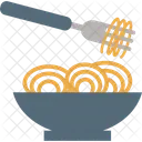Fork Plate Noodles Icon