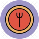 Fork Plate Tableware Icon