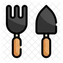 Fork Shovel Agriculture Icon