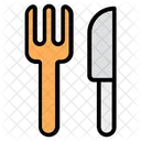Tableware Fork And Knife Fork With Knife Icon
