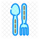 Fork Spoon Titanium Icon