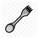 Fork Spoon Titanium Icon