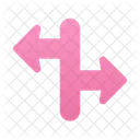 Fork Left Right Arrow  Icon