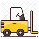 Fork Lift Delivery Lifter Forklift Truck Icon