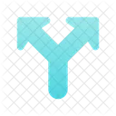 Fork Up Arrow  Icon