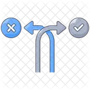 Forked Way Choice Icon