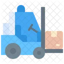 Forklift Industry Transportation Icon