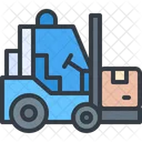 Forklift Industry Transportation Icon