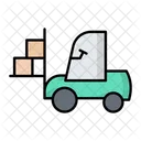 Forklift Transport Vehicle Icon