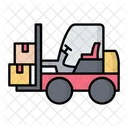 Forklift Transport Vehicle Icon