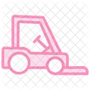 Forklift Duotone Line Icon Icon