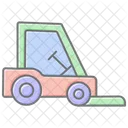 Forklift Lineal Color Icon Icon