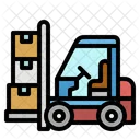 Forklift Load Freight Icon