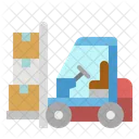Forklift Load Freight Icon