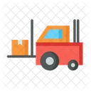 Forklift Delivery Vehicle Transportation Icon