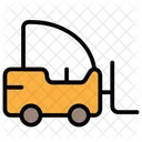Forklift Logistics Shipping Icon