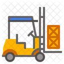 Forklift Logistic Transport Icon