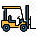 Forklift Lift Truck Vehicle Icon