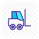 Forklift Cargo Linear Icon