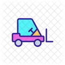 Forklift Cargo Linear Icon