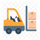 Forklift Cargo Construction Icon