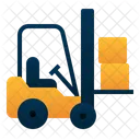 Forklift Transportation Package Icon