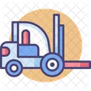 Forklift Small Crane Transport Icon