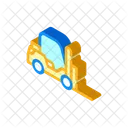 Forklift Car Isometric Icon