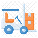Forklift Transport Shipping Icon