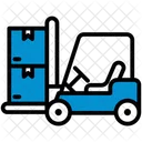 Forklift Logistic Package Icon