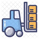 Forklift Logistic Vehicle Icon