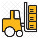 Forklift Logistic Vehicle Icon