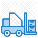 Forklift Logistic Delivery Icon