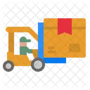 Forklift Shipping Delivery Icon