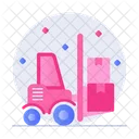 Forklift Vehicle Warehouse Icon
