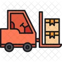 Forklift Cargo Vehicle Icon