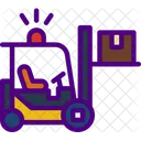 Forklift Delivery Package Icon