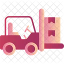 Forklift Logistic Shipping Icon