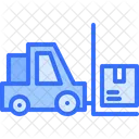 Forklift Box Shipping Icon