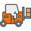 Forklift Box Goods Icon